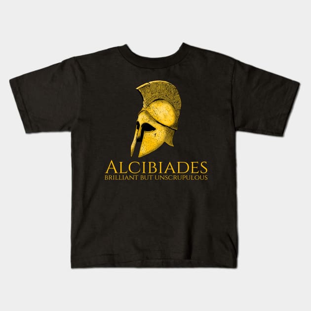 Ancient Greek History Peloponnesian War - Alcibiades Kids T-Shirt by Styr Designs